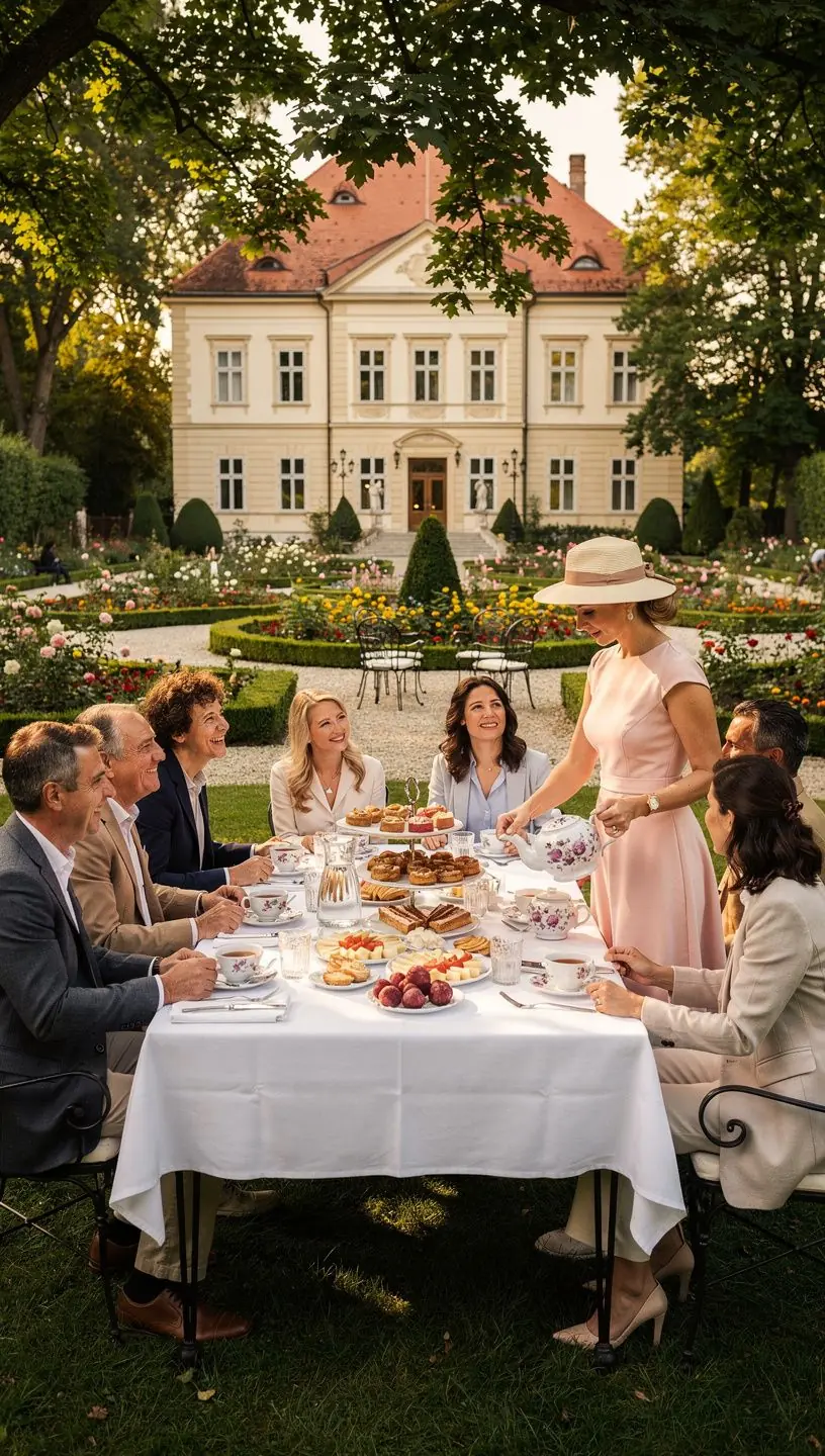 Virágos aromájú fekete tea, licsivel díszítve, elegáns pohárban.